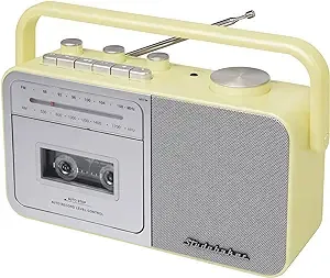 Studebaker SB2130TS Portable Cassette Player/Recorder with AM/FM Radio (Teal/Silver)