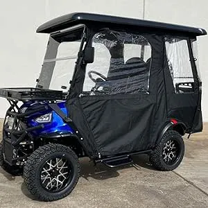 Kandi Enclosed Soft Cab for 4 Person Kruiser, Soft Cover for Golf Cart, Golf Cart Accessory, Electric Golf Cart Soft Cab Cover, Kruiser Accessory