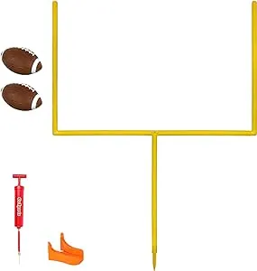 GoSports Football Field Goal Post - 6 or 8 ft Backyard Football Game