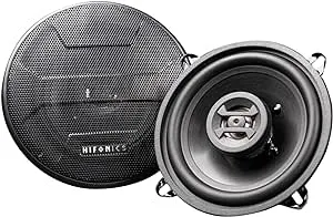 Hifonics ZS525CX 5.25" Car Speakers | Premium Audio Upgrade | Neo-Mylar Tweeter, Alpha-Cellulose Cones | Deep Bass, Clear Highs | Universal Fit, Moisture-Resistant | 300W Max