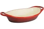 Lodge Cast Iron 2 Quart Enameled Oval Casserole