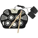 Rock And Roll It – Drum. Roll Up Portable Drum Set for Kids & Adults. Drum Practice Pad Kit for Beginners. Electronic Silicone Drum Practice Pad | Pedals | Drum Sticks