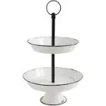 3R Studio Studio 2-Tier Decorative Metal Pedestal