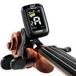 eno Professional Violin Viola Tuner, Colorful LCD Display Easy Control Clip on Accurate Violin Tuner (ET-05SV) (Tuner)