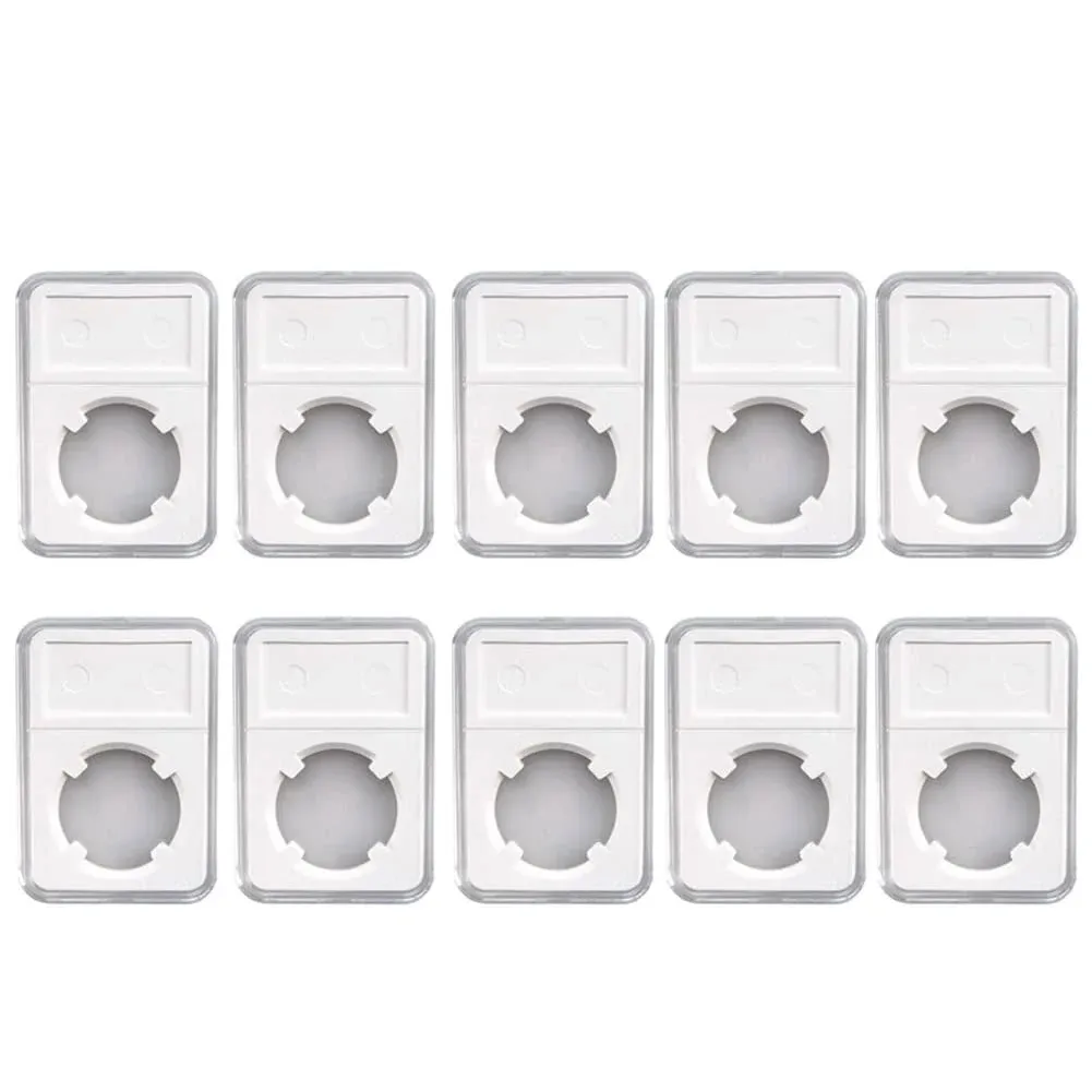 10 PCS 19MM Holder Protector Coin Display Slab For NGC PCGS Grade Collection Box