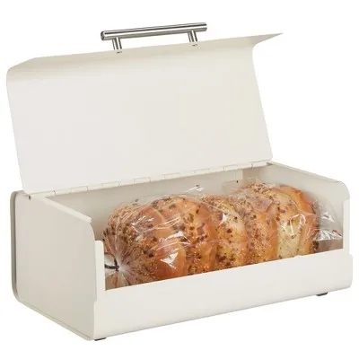 mDesign Metal Kitchen Countertop Bread Box, Home Storage Bin