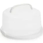 Juvale Round Cake Carrier with Lid and Handle