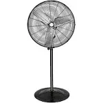 BILT HARD 8800 CFM 30" High-Velocity Industrial Pedestal Fan, 3-Speed Heavy Duty Oscillating Stand Fan with Aluminum Blades and Adjustable Height, Metal Shop Fan for Commercial, Warehouse, and Garage