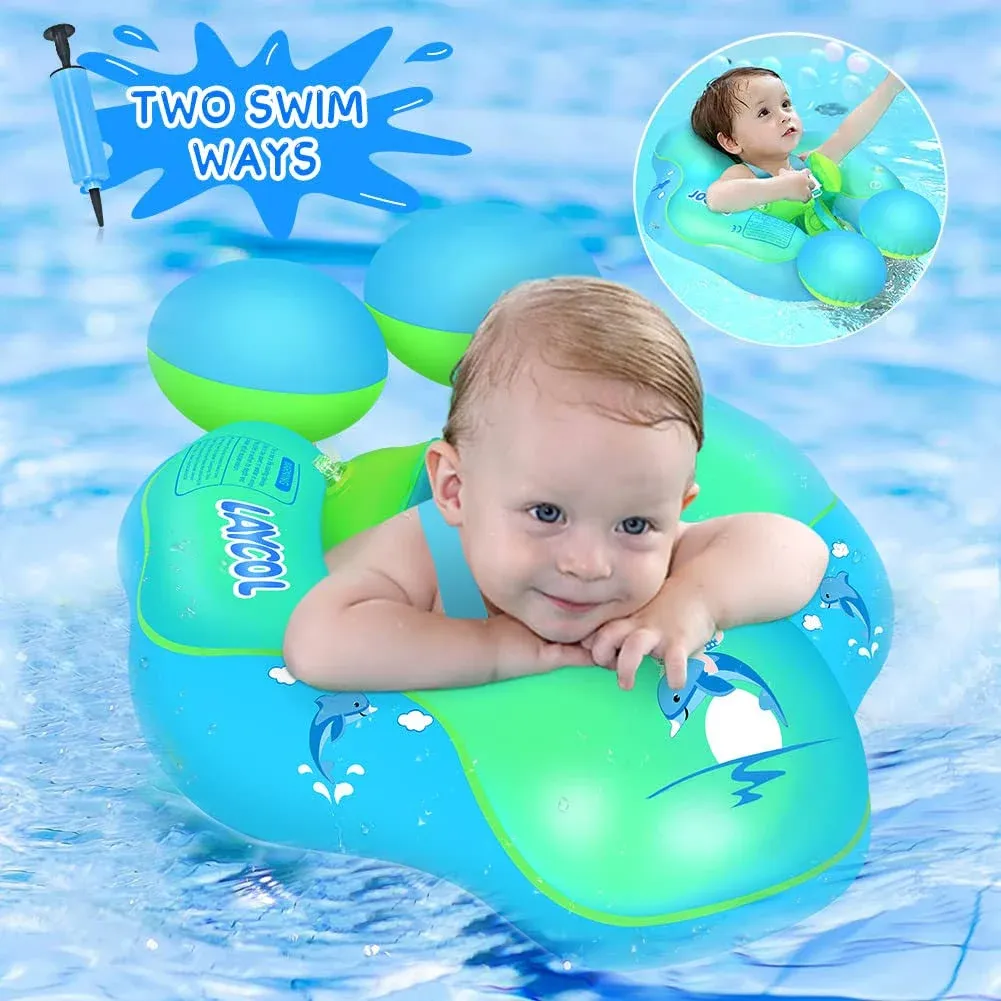 LAYCOL Baby Swim Ring Baby Swimming Ring Swimming Ring with Removable Floating Ball New Upgrade Baby Swim Ring from 3 to 36 Months