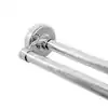 Zenna Home 44 in. - 72 in. Aluminum Adjustable Tension No-Tools Double Shower Rod in Chrome 36602SS