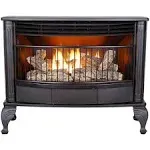 Procom Qnsd250t-r Vent Free Dual Fuel Stove, Freestanding Fireplace and Indoor Space Heater, Use with Natural Gas or Liquid Propane, Heats Up to 1,100