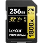 Lexar Gold Series Professional Tarjeta de memoria UHS II U3 SDXC de 1800 x 128 GB ...