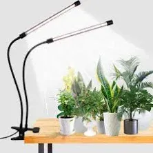 Gooingtop LED Grow Light,Full Spectrum Clip Plant Growing Lamp X2