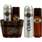 Cuba Gold by Cuba for Men - 2 Pc Gift Set 3.4oz After Shave, 6.7oz Bod