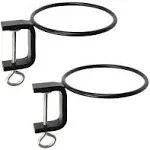 Oakestry SFR-06C-2 Clamp-On Flowerpot Ring, Black