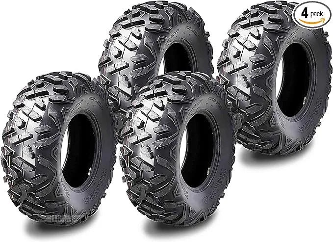 WANDA Set of 4 ATV UTV Tires 27x9-12 27x9x12 6PR Deep Tread Big Horn Style