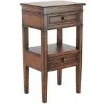 Deco 79 Traditional Pine Wood Accent, Side Table 16" x 12" x 29", Light Brown