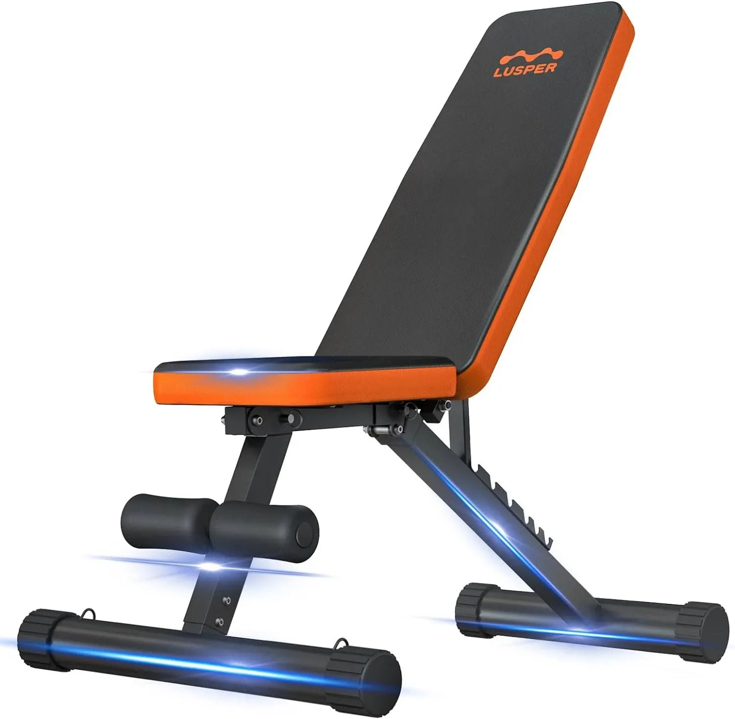 Lusper Weight Bench for Home Gym, Adjustable and Foldable Weight Bench