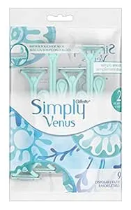 Gillette Simply Venus Razors, Disposable, 2 Blades - 9 razors