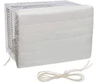 Indoor Air Conditioner Cover White Window Unit Cover Antirust Adjustable Cover F