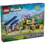 LEGO Friends Olly and Paisley&#039;s Family Houses, Toy Dolls House Set for 7 Plus Ye