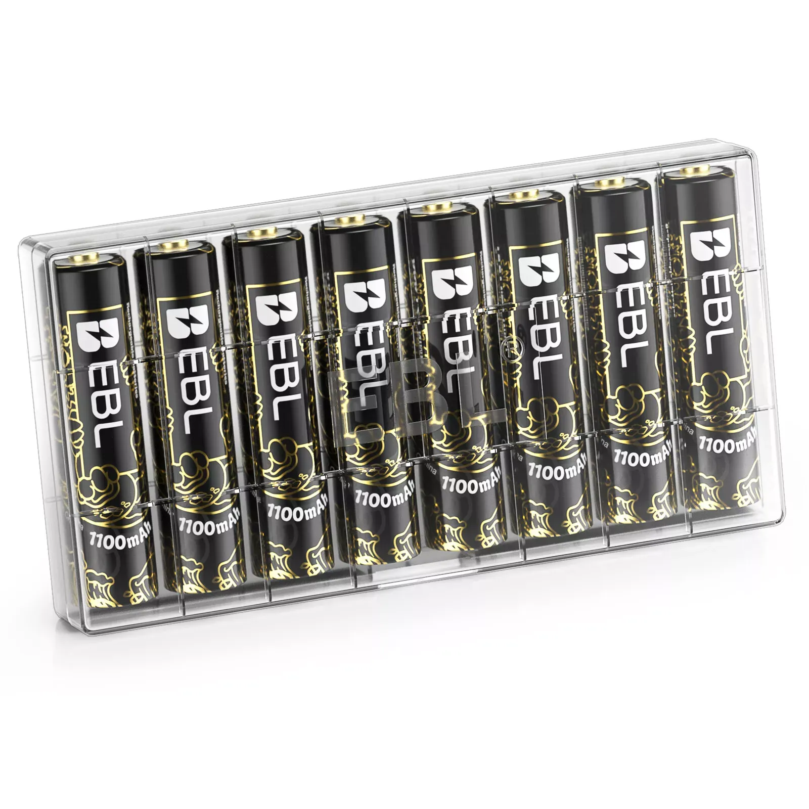 EBL 8 Counts Rechargeable AAA Batteries 1100mAh Ni-MH AAA Rechargeable Battery