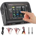 Lipo Charger DUL RC Car Battery Charger Touch Screen AC 200W DC 400W 12A Balance