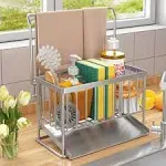 Sponge Holder For Kitchen Sinkkitchen Sink Caddy Sus304 Stainless Steel Rustproo