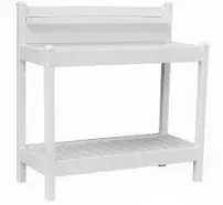 Dura-Trel Greenfield Outdoor Potting Bench for Gardening, White (Open Box)