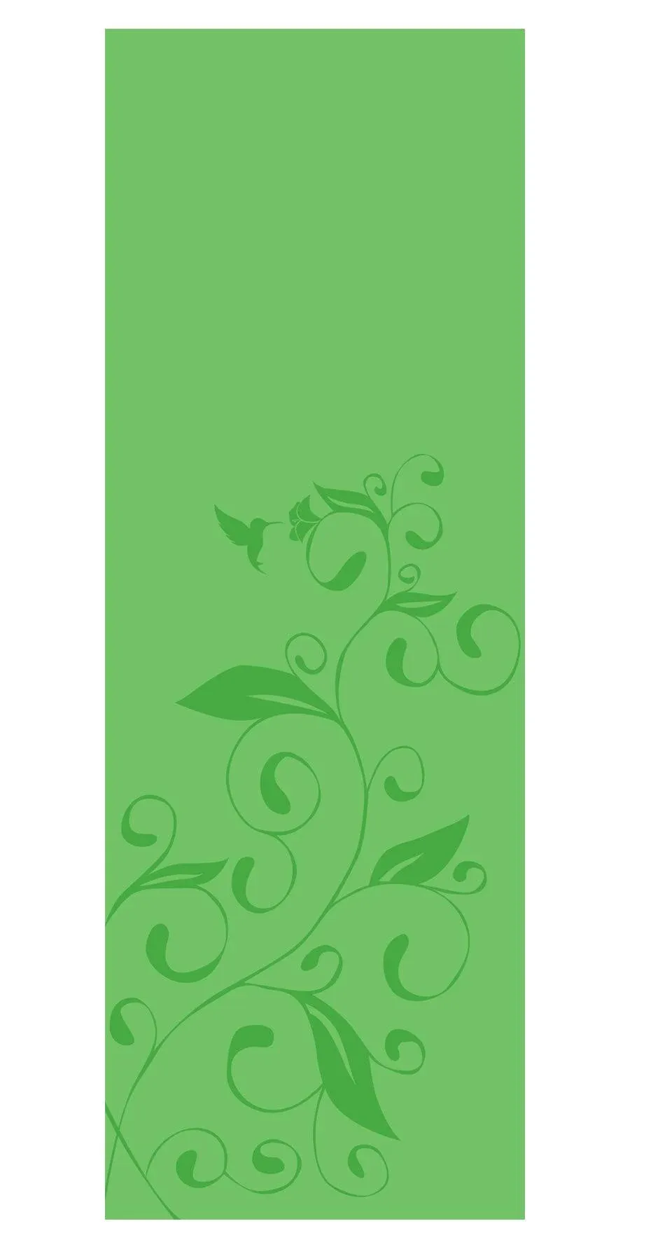 GoFit Printed Yoga Mat (Green)