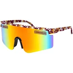 FOCO Men's NFL Team Logo Large Frame Sunglasses