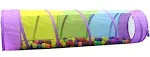 Kid Play Multicolored Play Tunnel for Kids (6) – Crawl and Explore Tent Odorless