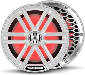 Rockford Fosgate M2-8 8&#034; Coax Speakers, White, RGB