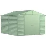 Arrow Select Steel Storage Shed, 10 x 12 ft, Sage Green