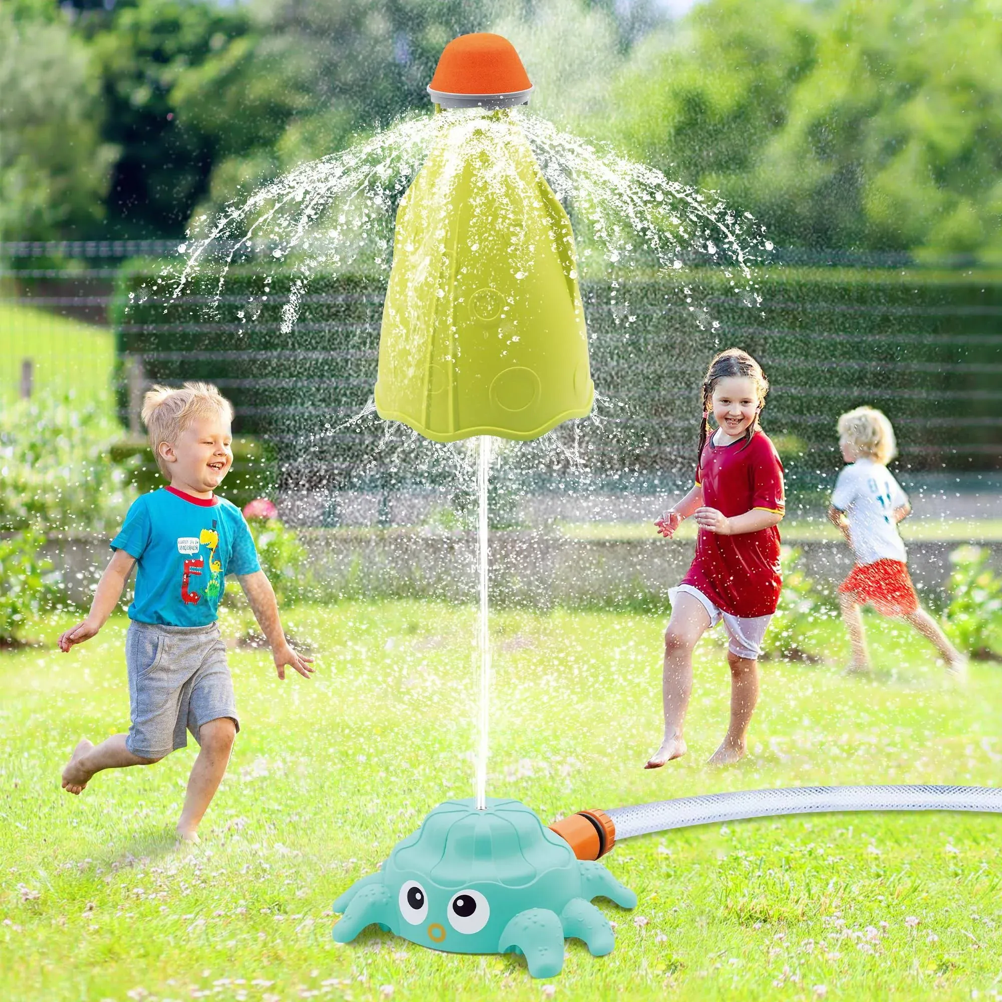 Outdoor Water Sprinklers for Toddlers Kids Ages 4-8,Summer outside Sprinklers