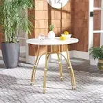 Safavieh Kylie Rattan Bistro Table - White