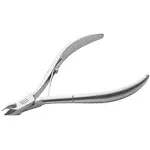 Rui Smiths Professional Cuticle Nippers | Precision Surgical-Grade Stainless Steel Cuticle Trimmer, French Handle D01 (Single Spring 4mm Jaw)