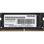 Patriot Signature Line Series DDR4 16GB (1 x 16GB) 3200MHz SODIMM (1 Rank Single-Sided Module)