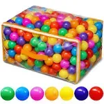 Ball Pit Balls for Baby and Phthalate Free BPA Free Crush Proof Plastic - Mul...