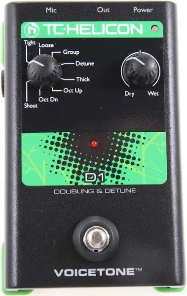 TC Helicon VoiceTone D1 Doubling Detune Pedal