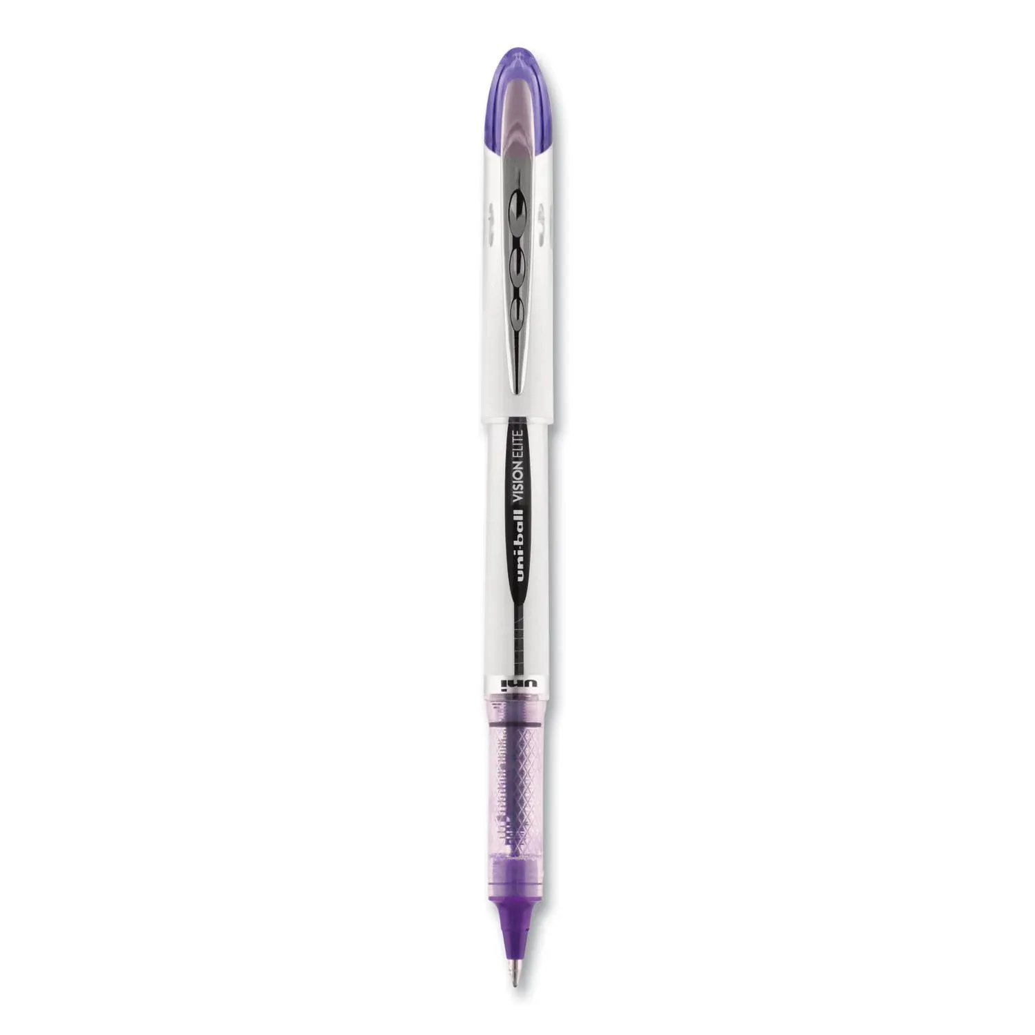 Uniball Vision Elite Rollerball Pens, Purple Pens Pack of 12, Bold Pens with 0.8mm Ink, Ink Black Pen, Pens Fine Point Smooth Writing Pens, Bulk Pens, and Office Supplies