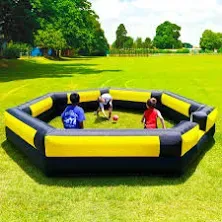 Ozis Gaga Ball Pit Inflatable 15FT with Built-in Blower Portable Gaga Pit for Indoor Outdoor School Family Activities Easy to Setup