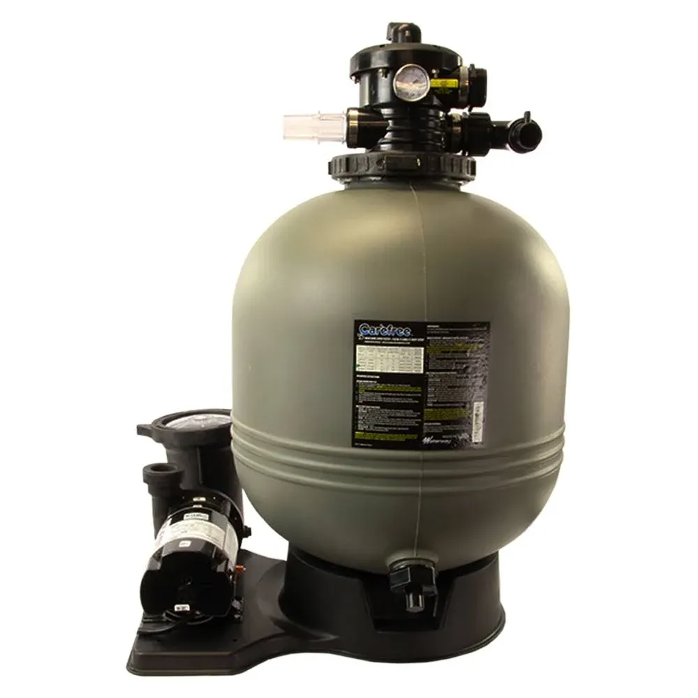 Waterway Carefree 19" Sand Filter System with 1HP Hi-Flo Pump