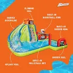 Banzai Aqua Sports Kids Inflatable Outdoor Backyard Water Slide Splash Park