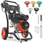 VEVOR Gas Pressure Washer, 3600 PSI 2.6 GPM, Gas Powered Pressure Washer with ...