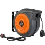 SuperHandy Retractable Extension Cord Reel Alexa Ready 12AWG 50ft