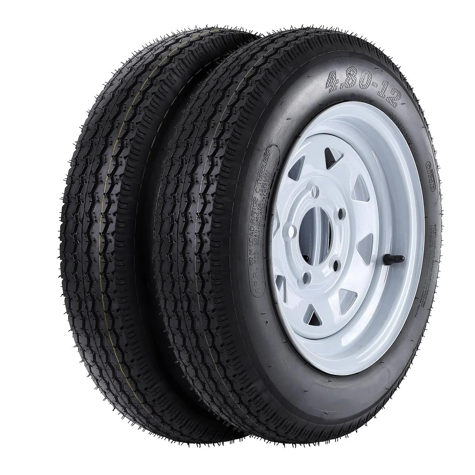 MERXENG Trailer Tires 4.80-12 x12 480-12 4.80-12