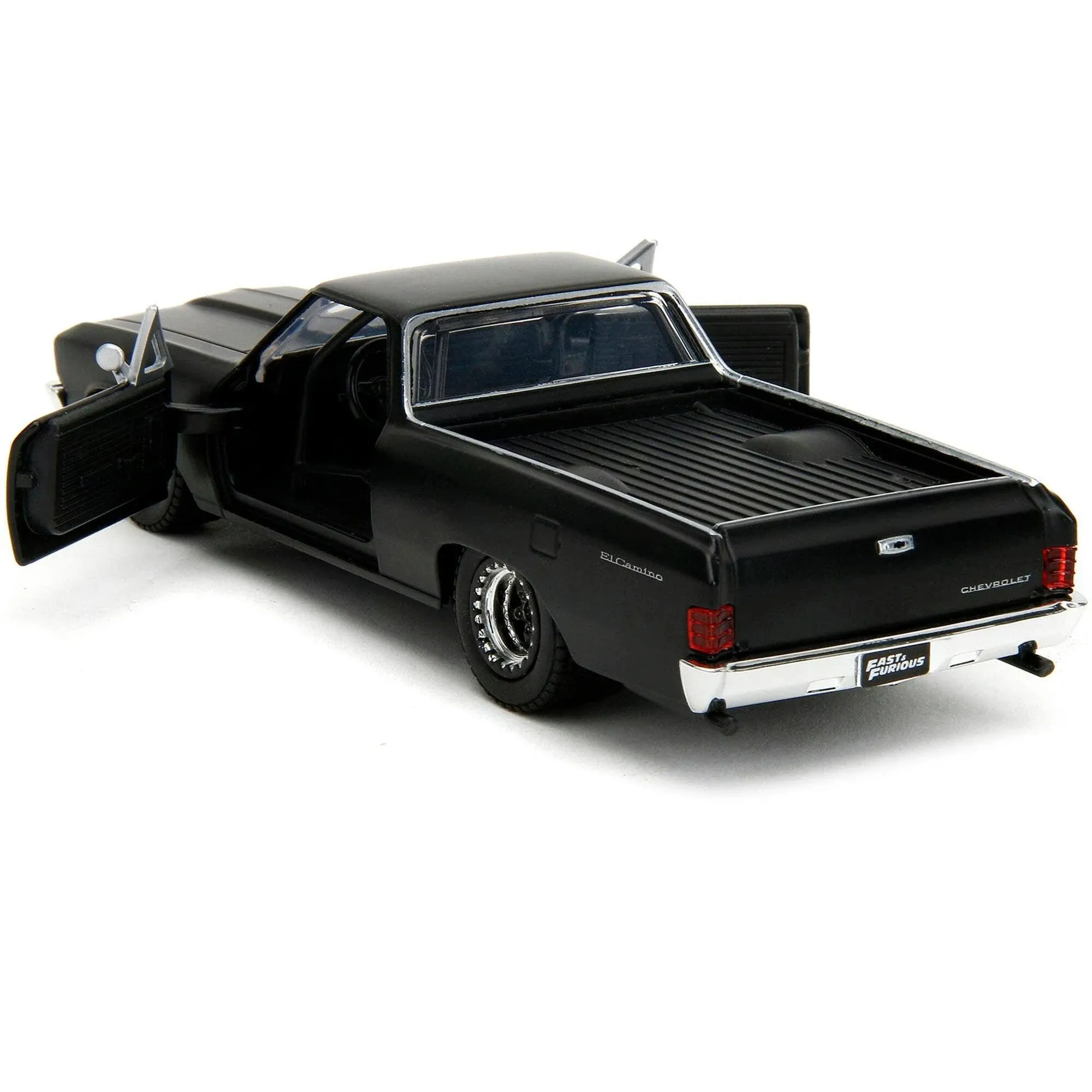 1967 Chevrolet El Camino Matt Black Fast & Furious Series 1/32 Diecast Model