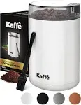 Kaffe Electric Coffee Grinder with Cleaning Brush - White - KF2040