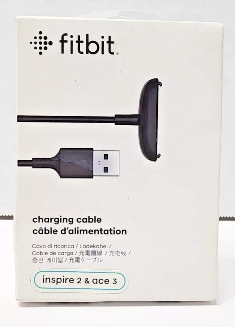 Fitbit Inspire 2 USB Charging Cable - Black (FB177RCC) BRAND NEW - SEALED